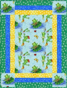 robins egg baby quilt