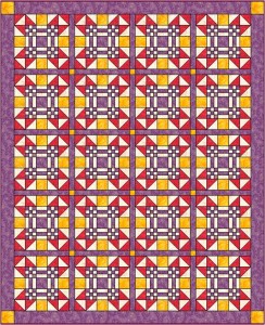 Puddle Jumping Large Quilt 244x300 Do You See Christmas Quilt Block Of The Week   Santas Train