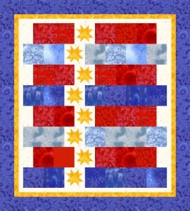 Strippy Stars Patriotic 270x300 Do You See...? Christmas Block Of The Week 26