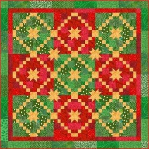 Chains Christmas 300x300 Folded Fabric Christmas Ornaments