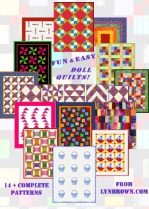 Fun And Easy Doll Quilts 2 214x300 Nostalgic 9 In 9 Heirloom Quilt Week 5