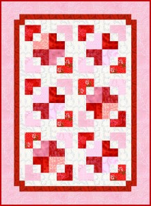 Scattered Hearts quilt